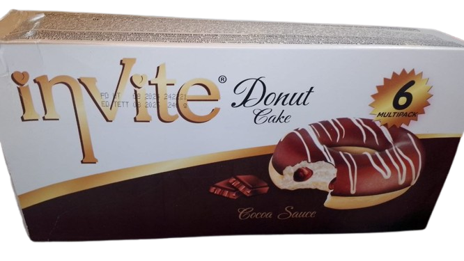 invite Donut cake - food